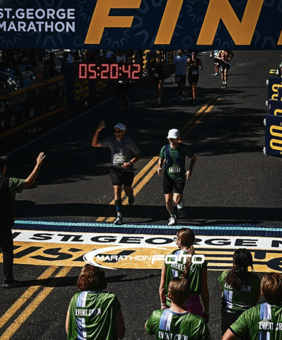 St George Marathon finish